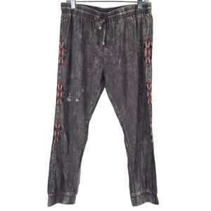 The Classic Designed in LA Embroidered Aztec Bohemian Design Pants Women L